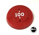 -Pop bumper cap red with '100'