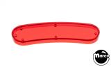 -Playfield insert - crescent 3-9/16 inch red trans.