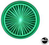 Lamp Covers / Domes / Inserts-Insert - circle 1 inch green starburst
