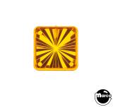 -Playfield insert - square 1 inch orange starburst