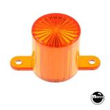 Lamp Covers / Domes / Inserts-Dome with screw tabs - amber