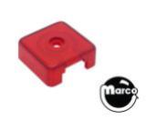 -Target face - 3D square red translucent
