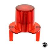 -Dome with pegs - jet bumper - tr red