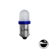 -LED lamp #44 base blue frosted