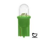 -LED lamp #555 base green frosted