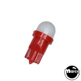 Red Frosted Non Ghosting PREMIUM LED wedge base 555