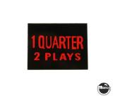 -Price plate (CCM/Stern) 1 Quarter 2 Play