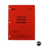 -CACTUS CANYON (Bally) Manual Original