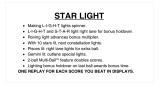-STAR LIGHT (Williams) Score cards (3)