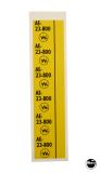 -Coil tape - 1-3/8" wide yellow AE-23-800