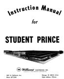 Manuals - Sq-Sz-STUDENT PRINCE (Williams) Manual & Schematic