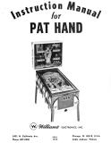 -PAT HAND (Williams) Manual & Schematic