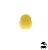 -Post cap - nylon acorn nut 6-32 yellow