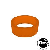 -Super-Bands Flipper Mini 0.5 in x 1.25 in ID Ring, Orange Translucent Gloss