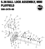 Complete Assemblies-BLACK KNIGHT SOR PREM LE (Stern) Mini playfield lock assembl