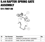 -JURASSIC PARK (Stern) Raptor spring gate assembly