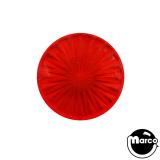 Lamp Covers / Domes / Inserts-Insert - circle 2-1/4 inch clear red starburst