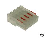 -Connector - IDC red 4r mt/end 22/156