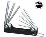 -Tamper proof Torx® wrench set - 8 piece folding