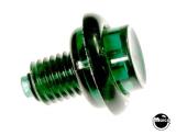 -Pushbutton 1-1/8 inch green transparent
