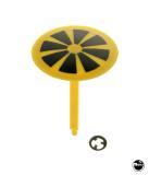 -Mushroom bumper target 1-3/8 inch yellow flower black