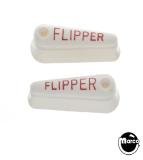 Flipper Kits and Components-Flipper bat set - EM round top white/red hole