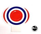 -Target decal - round Gottlieb red/white/blue bullseye