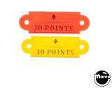 -Lane guide set - red and yellow '10 Points'