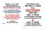-BALI (Bally Bingo) Score cards