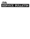 -Bally 1977-80 Service Bulletins