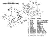 Motors-Shuffle pin panel motor assembly Williams