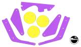 -IRON MAIDEN (Stern SPI) Color Guard Purple/Yellow (8)