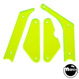 Playfield Plastics-MUNSTERS (Stern) Fluorescent Guard Green (4)