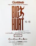 -BIG HURT (Gottlieb) Manual FRENCH