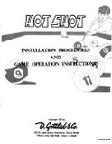 -HOT SHOT (Gottlieb 1973) Manual & Schematic