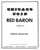 -RED BARON (Chicago Coin) Manual & Sch.