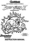 Manuals - Sq-Sz-STREET FIGHTER II (Gottlieb) Manual FRENCH