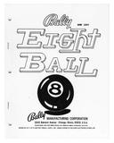 -EIGHT BALL (Bally 1977) Manual & Schematic - Reprint