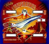 -SUPERSONIC (Bally) mirrored backglass