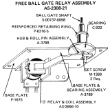 -Free ball gate base plate and bearing