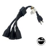 Cables / Ribbon Cables / Cords-AC Power Cord - 3 receptacle splitter