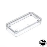 Lamp Covers / Domes / Inserts-Playfield insert rectangle 1-1/2 inch clear smooth 