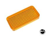 Lamp Covers / Domes / Inserts-Playfield insert rectangle 1-1/2" orange
