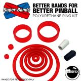 Super-Bands-HEAT WAVE (Williams) Polyurethane Ring Kit RED