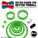 Super-Bands-INCREDIBLE HULK (Gottlieb) Polyurethane Kit GREEN