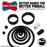 Super-Bands-BLACK KNIGHT SOR PRO (Stern) Polyurethane Ring Kit BLACK