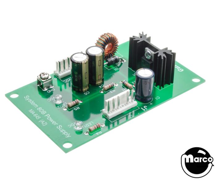 MA-645 - Gottlieb® System 80B Pinball Machine A2 Power Supply Board.